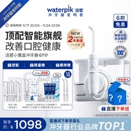 洁碧（Waterpik）冲牙器台式电动洗牙器水牙线洁牙器家用立式预防牙结石小魔盒GT17-12白礼物