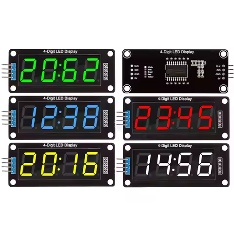 HT16K33 LED Display Module for Arduino 4 Digit 7 Segment 0.56 inch Time Clock Indicator Tube Module 