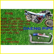 ◧ ✻ ▦ DAENG MUFFLER for TMX 125/155 / RUSI /MOTORSTAR/PINOY/EXT/RACAL/ with silencer ( high mount )