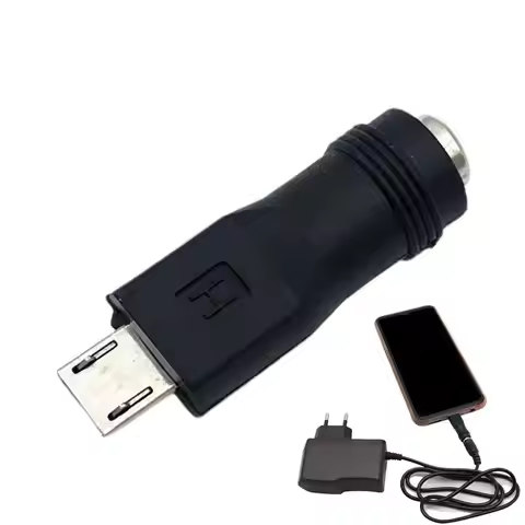 USB Type C Micro USB to DC5521 Electric Plug Converter Mobile Phone Charging Adapter Head 5V Interfa