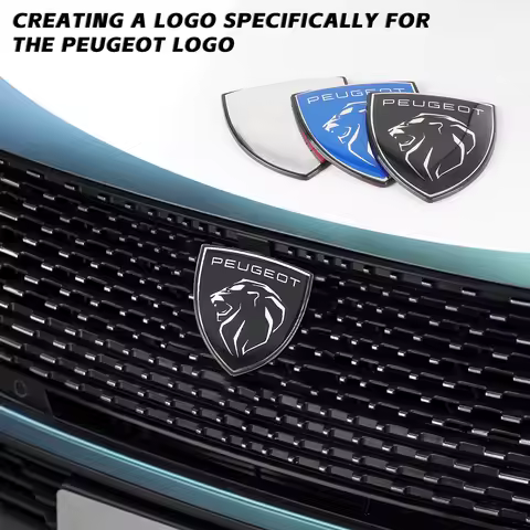 Car Front Hood Grille Cover Sticker Auto Accessories For Peugeot 308 408 508 RCZ 208 3008 2008 206 3