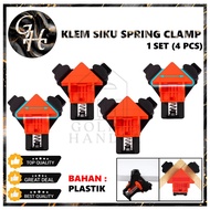 Klem Sudut Pigura Spring Clamp Mate 4 pcs Klem Siku Sudut Multifungsi Clamp Corner Frame 90 Derajat