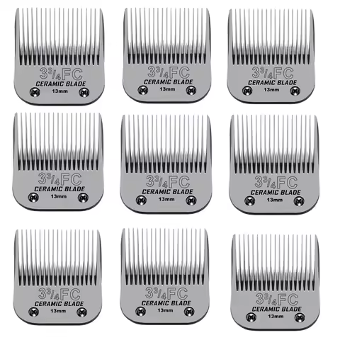 (size 3 3/4FC) Pet Dog Grooming Detachable Ceramic Blade Compatible with Andis,Oster A5,Wahl KM Seri