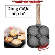 Frying Pan for Eggs and Cakes, 4 Compartments, 4 Holes, Non-Stick Pan with 4 Compartments - CODE: CH