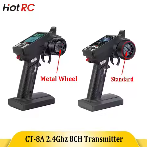 Hotrc Hot RC CT-8A CT8A 2.4Ghz 8-ch Channel FHSS Remote Control 300m Range F-08A Receiver For RC Car