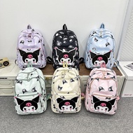 43cm Sanrio  Kuromi  Backpack Ins College Student Backpac Girl Trend Japanese Backpack