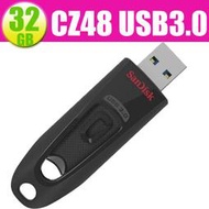 SanDisk CZ48 32GB 32G Ultra【SDCZ48-032G】USB 3.0 原廠 隨身碟