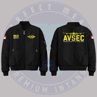 Avsec Aviation Security Men's Bomber Jacket Taslan Material