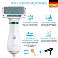 【A Happy】 Genuine New Upgrade 2 in 1 Portable Dog Dryer Dog Hair Dryer Comb Brush Pet Grooming Cat H