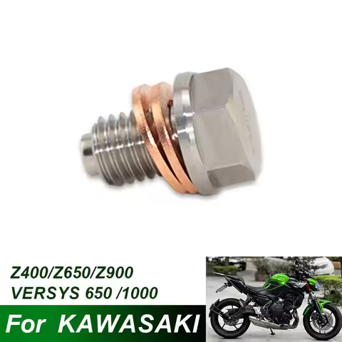 M10*1.5 Stainless Steel Engine Magnetic Oil Drain Plug Screw Nut Bolt Oil Drain Sump Nut For KAWASAK