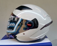 หมวกกันน็อค RD Random Air Force 1 BT หมวกใบใหญ่ มีแว่น 2 ชั้น พร้อมชิวปรอทกันแดด สวยจบในฟังชั่นเดียว