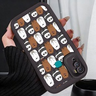Casing hp for Infinix Hot 9 Play Hot 10 Play Hot 11 Play Case Bears and pandas fully stamped Kasing 