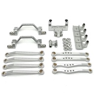WPL C64 C64-1 Metal Chassis Link Rod Pull Rod Mount Shock Mount Servo Bracket Set 1/16 RC Car Upgrad