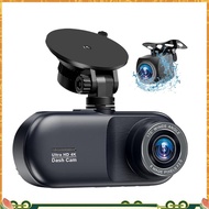 4K Car DVR Dash Cam 4K Car DVR  Camera 3 Channel Front Rear and Inside Night Vision 24H Parking Moni