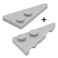 COOLPON|This Is LEGO Lego's Parts Light Gray One Pair 65426+65429 Wedge Plate 4x2 Left+Right Wing