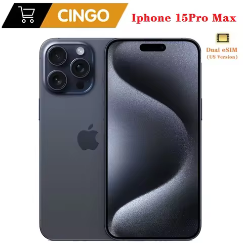 iPhone 15 Pro Max Dual eSIM 6.7" Genuine LTPO Super Retina XDR OLED Face ID NFC A17Pro 8GB 256/512GB