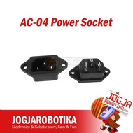 AC-04 Power Socket AC Power 3 Pin komputer PC Box Amplifier Adaptor