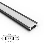 Embedded U/V Shape Cabinet Light Aluminum Profile PC Cover Diffuse Channel Home Decor Bookcase Wardr