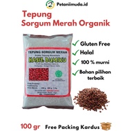 MERAH Red Sorghum Flour 100 GRAM packaging/ CANTEL Flour 100 GRAM packaging/ Red Sorghum Rice Flour 