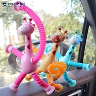 EAZYLIVING Children Suction Cup Giraffe Toys Pop Tubes Robot Toy Stress Relief Telescopic Giraffe To