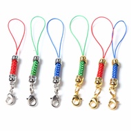 Handmade colorful Rope Mobile Phone Lanyard Lobster clasp Strap Anti-lost Rope for DIY Keyring Key Chain Holder Bag Pendant Accessory
