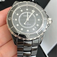 保證專櫃真品 新款錶扣❤️附購買證明、保固 95成新 12鑽 38mm Chanel 香奈兒 J12 機械錶 白色 黑色