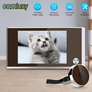 Camluxy 3.5 Polegada Peephole Campainha 120 Graus Specectador Olho Gáico Campainha Da Porta De Vídeo Ao Livar Monitor Da Câmera Visual Campainha