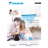 DAIKIN Standard Non Inverter Air Conditioner FTV-P R32 (1.0HP) FTV28PB/RV28PB-3WM