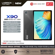 【2022 TOP2】 LABRICK X90 Tablet PC 10.1 Inches FHD Screen 4G Dual SIM Android 10 Ghz WiFi Online Meeting Class for Student 6GB 8GB 10GB RAM 128GB 256GB 512GB ROM