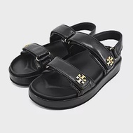 TORY BURCH KIRA SPORT魔鬼氈休閒涼鞋- US7 黑