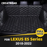 Auto Full Coverage Trunk Mat For LEXUS ES Series 2018-2022 21 20 19 Car Boot Cover Pad Cargo Interior Protector Accessories