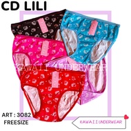 Cd Celana Dalam Import Cd LiLi Wanita Remaja Motif Bunga Bunga Katun Free size termurah