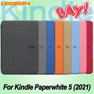 รุ่น11th 6.8-ฝาครอบนิ้วหนัง PU Kindle Paperwhite หมวกเงินทุน5 2021