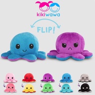 Reversible Octopus Sotong Patung Angry Flip Squishy Doll TIKTOK Reversible Plushie Tiktok Mainan Budak Perempuan Lelaki