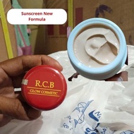 (terbaru)Sunscreen RCB GLOW/SUNSCREEN/sunblock rcb glow (BPOM)/fondation/sunblock rcb glow