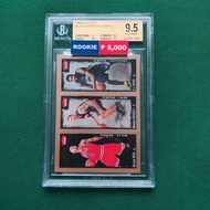 Derrick Rose/Michael Beasley/O.J. Mayo Rookie Fleer 236 BGS 9.5