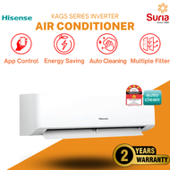 (DELIVERY KEDAH, PERLIS &amp; PENANG) Hisense 1.0HP 1.5HP 2.0HP KAGS Inverter Air Conditioner Aircond 冷气机 (AI10KAGS/AI13KAGS/AI20KAGS)