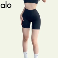 ALO YOGA ชุดโยคะ กางเกงฟิตเนส กางเกงสามส่วน กางเกงกีฬาขาสั้นผู้หญิง กางเกงโยคะดั้งเดิม กางเกงยกสะโพก
