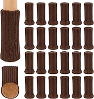 RCHYFEED Pack of 24 Furniture Leg Socks, Knitted Chair Legs Socks, Elastic for 1 to 2 Inch Diameter 