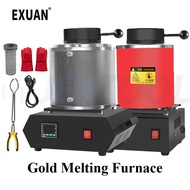 Digital Gold Melting Furnace Portable Metal Melting Furnace Gold Silver And Aluminium Quartz Crucibl