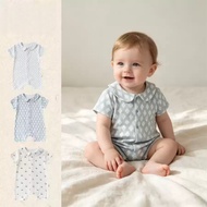 [uzfkids] Lapel Plaid Baby Onesie Baby Boy Baby Onesie Baby Girl Jumpsuit Baby Jumpsuit Baby Romper