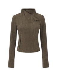 Áo Khoác Nữ Dáng Ôm American Street Retro Cool Style Áo Khoác Ngoài Thường Ngày Mùa Xuân Thu Áo Khoá