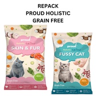Proud Holistic Grain Free Skin & Fur and Fussy Cat 1kg Repack
