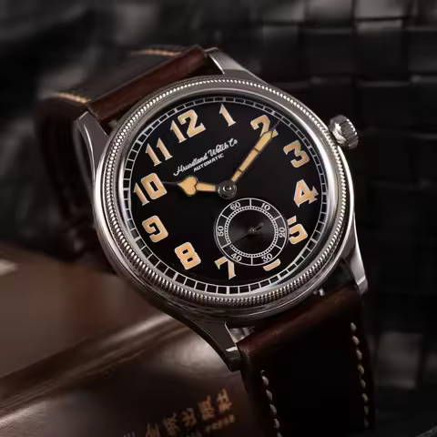 Hruodland 2025 New Men Automatic Mechanical Watch Seagull ST1701 Retro Pilot K1 Glass Stainless Stee