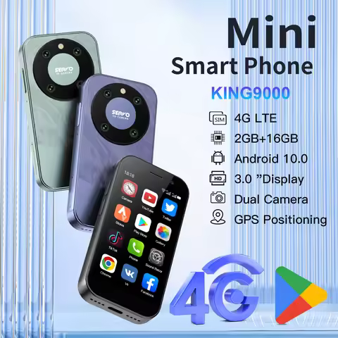 SERVO KING 9000 3.0" HD Display Small Smartphone Android 10.0 Network 4G LTE 2GB+16GB 2000mAh Face R