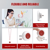 SOS Button Call Bell for Elderly Caregiver Pager Wireless Calling System Pager Waterproof SOS Call B