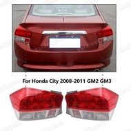 a pair Tail Lamp light For Honda City 2008 2009 2010 2011 GM2 GM3 Tail Light Assembly Car Turning Signal Lamp Auto Rear Brake Warning Bumper Light CVCG