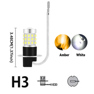 2PCS Car Fog Light 9-36V H3 LED with lens Fog Running Light Bulb Super Bright LED Auto Lamp h3 led y