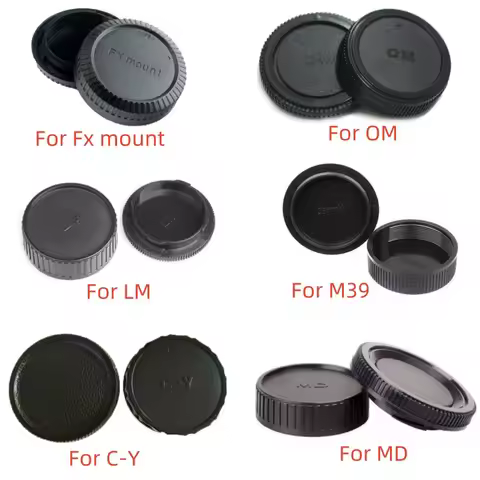 camera Body cap + Rear Lens Cap for Minolta MD Leica for Pentax Olympus Micro M4/3 Fuji C-Y M39 Came