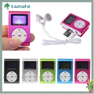 TAMAKO MP3 Player TF Card Slot Rechargeable Support 32GB Micro SD Music Media